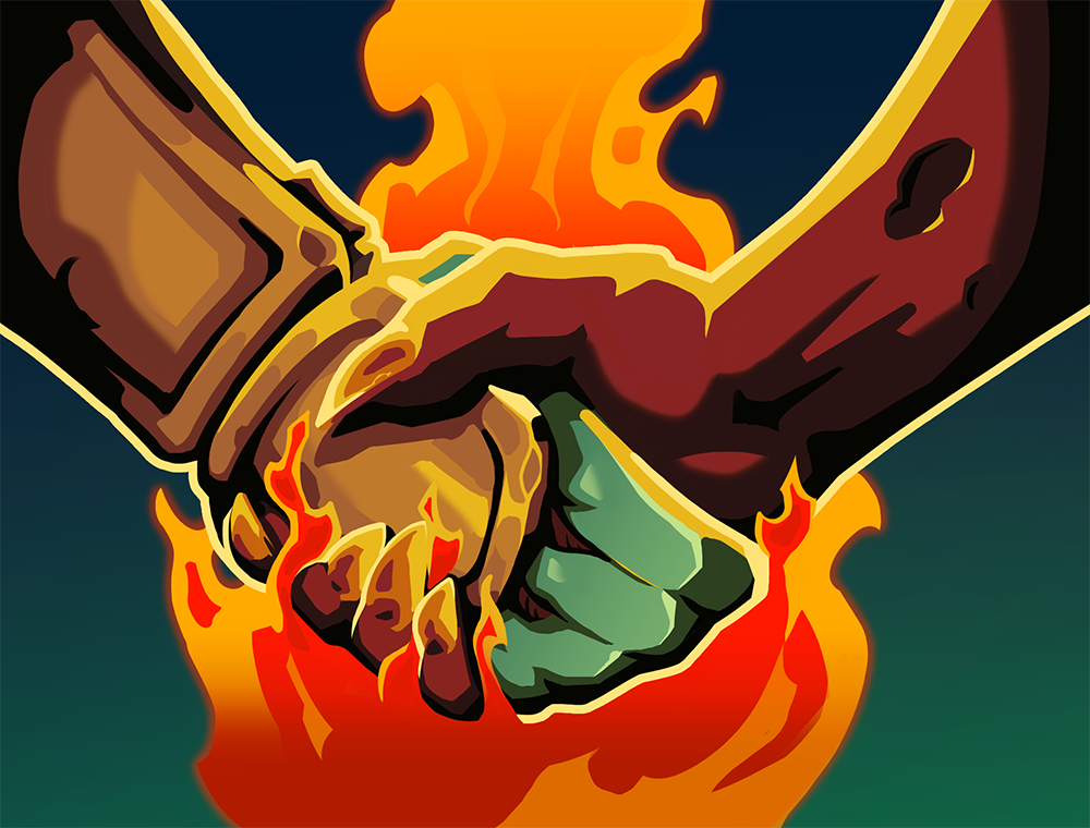 Burning Pact card artwork