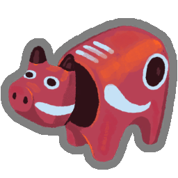 Akabeko relic icon